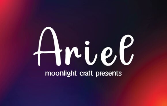 Ariel: A Handwritten Font for Modern Design