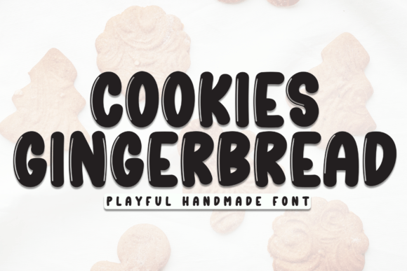 Cookies Gingerbread: Sweet Typography for Creative Design