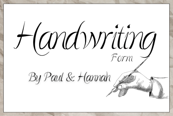 Elevate Your Visual Design with Handwriting Form Typography