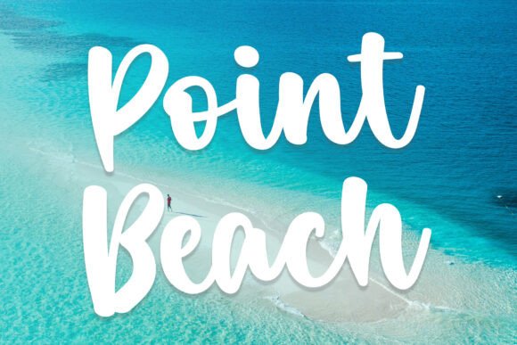 Point Beach: A Script Font for Coastal Design