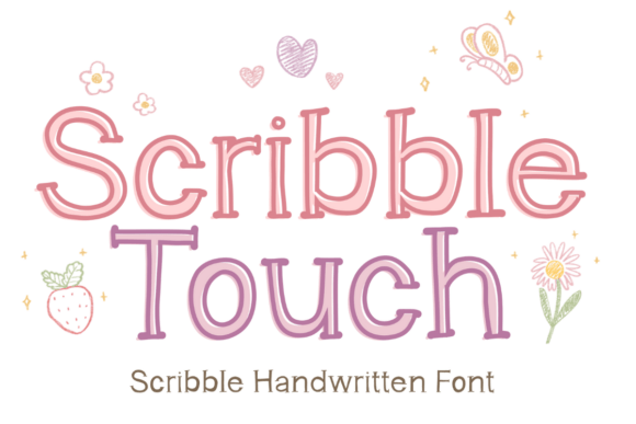 Scribble Touch: A Playful Handwritten Font for Creative Designs