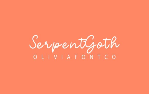 Serpentgoth Font: Elevating Design with Handwritten Romance