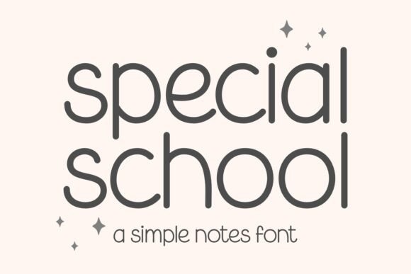 Special School Font: Modern Handwriting for Clarity