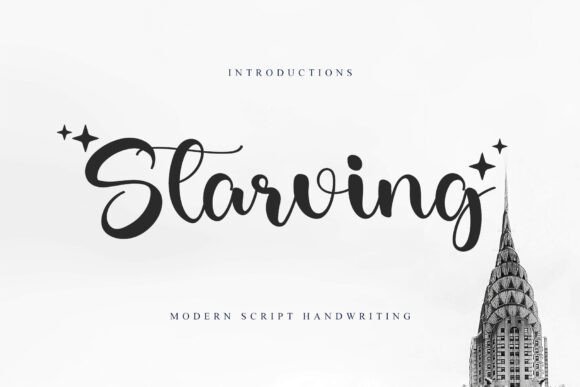 Starving: Elevating Design with Elegant Script Typography