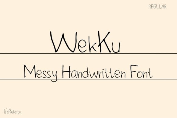 Wekku: The Messy Handwritten Font for Playful Design
