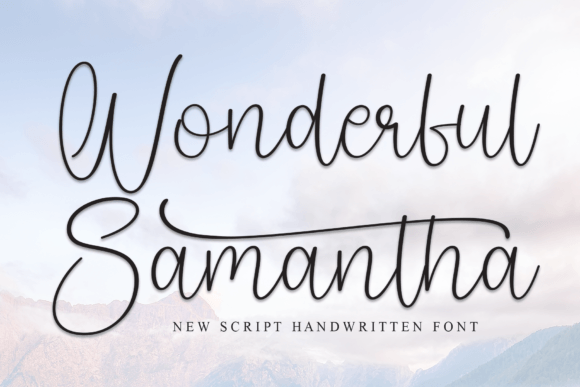 Wonderful Samantha: Elevate Your Design with Handwritten Elegance